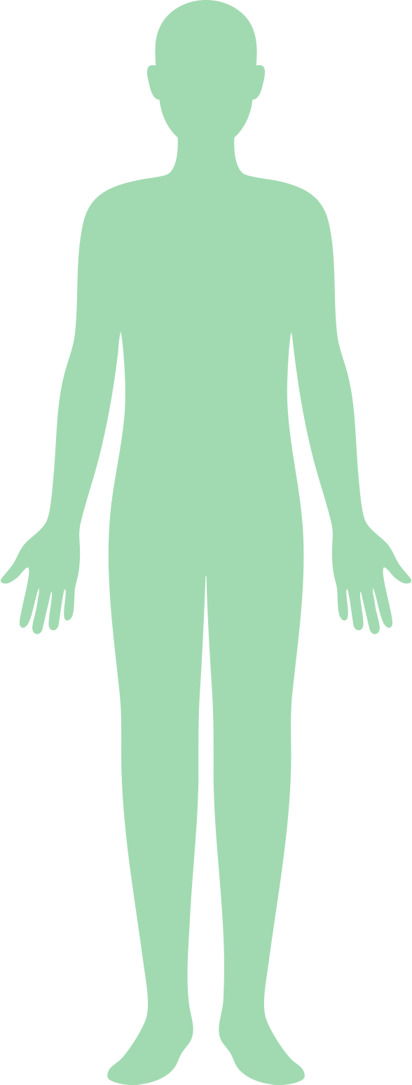 人体のシルエット画像